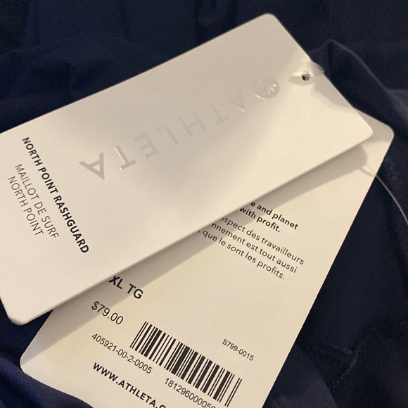 ATHLETA NORTH POINT RASHGUARD // Dress Blue - Picture 7 of 8